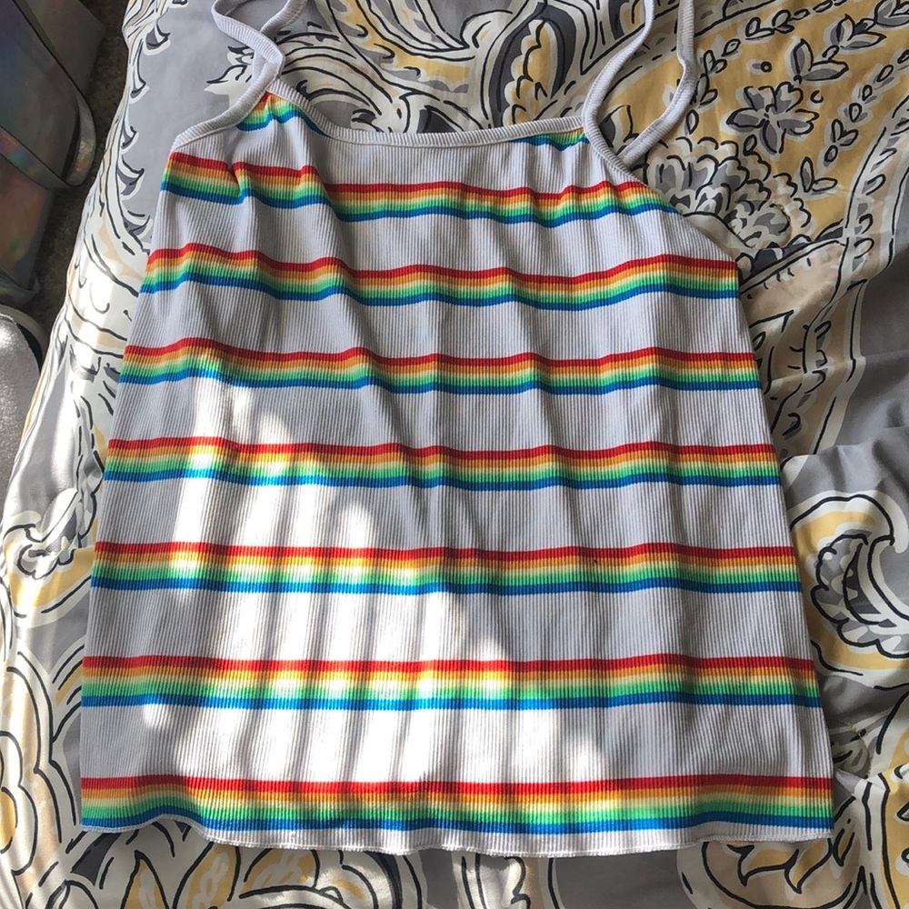 Rainbow crop top